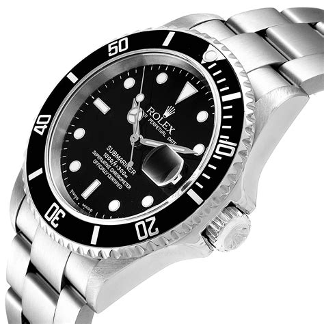 rolex stainless steel submariner 16610 red diamond watch|submariner 16610 price.